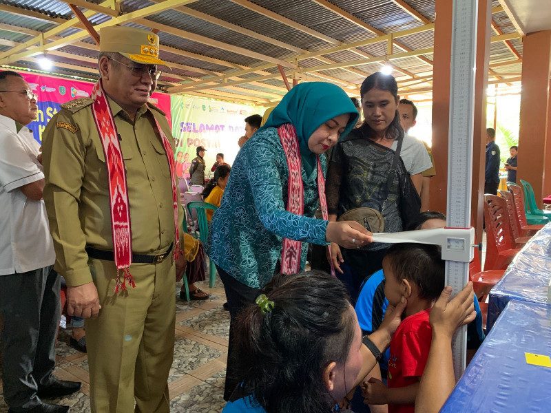 Tinjau Posyandu Puring Sentagi Dalam, Harisson Ingatkan Pentingnya Pola Asuh Yang Baik