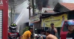 Kebakaran di Cempaka Banjarbaru, Sebelasan Rumah Warga Hangus Terbakar