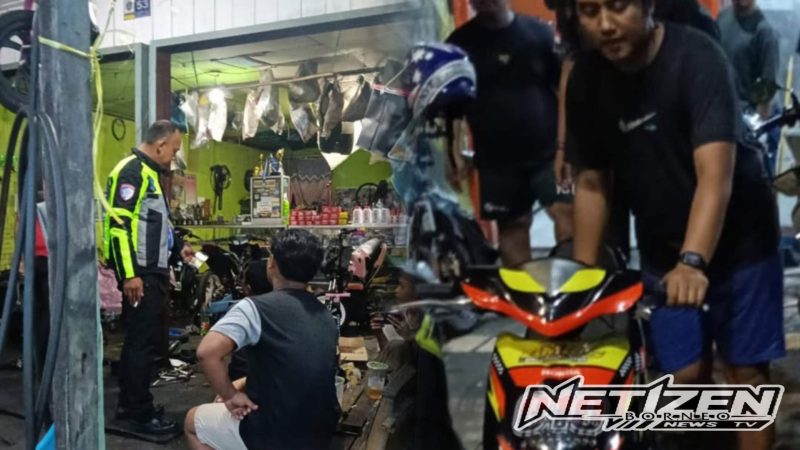 Sat Lantas Polres Bontang Tindak Balap Liar, Dua Sepeda Motor Diamankan