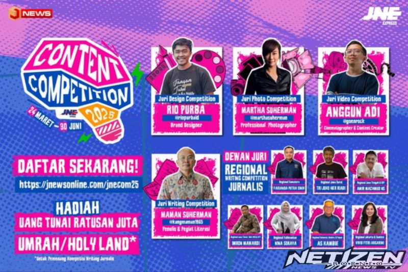 JNE Content Competition 2025 Resmi Digelar, Tawarkan Inspirasi Tanpa Batas dan Hadiah Umrah hingga Ratusan Juta Rupiah