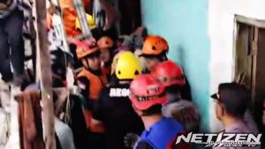 Longsor Landa Sungai Pinang Dalam, 4 Rumah Ambruk dan 6 Warga Tertimbun