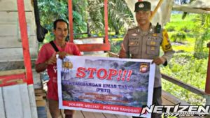 Polsek Meliau Gencarkan Sosialisasi Larangan PETI demi Lindungi Lingkungan dan Warga