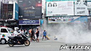 Kebakaran di Ruko Jawara Computer Jalan Agus Salim Samarinda Berhasil Dicegah Membesar