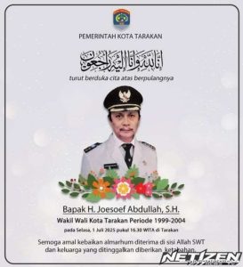 Mantan Wakil Wali Kota Tarakan H. Joesoef Abdullah Tutup Usia di Usia 84 Tahun