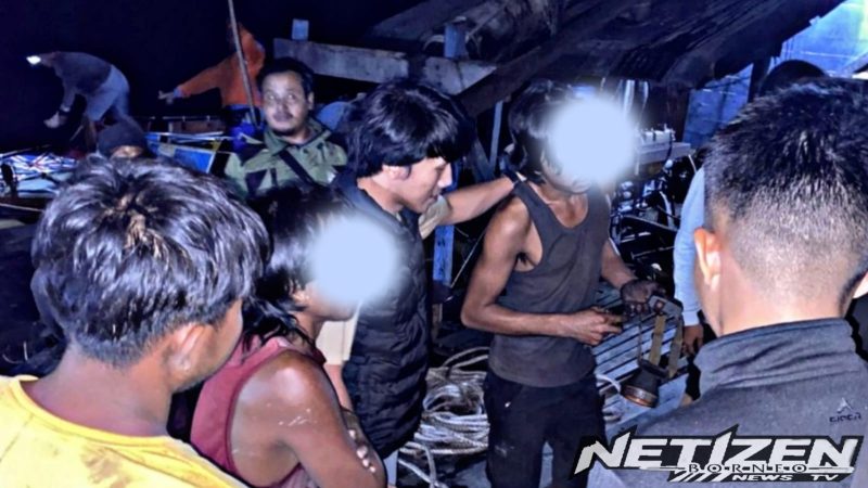 Polres Sanggau Amankan 4 Pelaku Tambang Emas Ilegal di Sungai Kapuas
