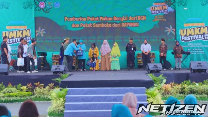 Pemprov Kaltim Salurkan Bantuan Sosial di UMKM Festival 2025: Wujud Komitmen pada Kesejahteraan Warga