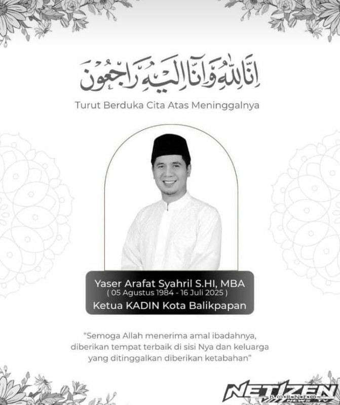 Berpulangnya Yaser Arafat, Tokoh Muda Balikpapan yang Inspiratif