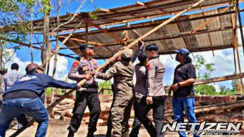 Aparat Gabungan Tertibkan Dua Arena Sabung Ayam di Kota Tarakan
