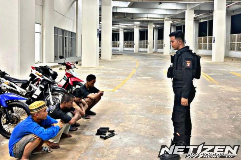 Empat Pelaku Balap Liar Diamankan, Samapta Polresta Balikpapan Gencarkan Patroli Malam