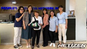 Direktur Urusan Internasional Hwi-young Lee tampil secara langsung di lembaga penyiaran pemerintah Filipina, PTV, untuk memperkenalkan misi dan inisiatif pendidikan perdamaian IWPG.