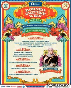 Borneo Culture Week Seri 6 Hadir di Plaza Balikpapan, Angkat Tema “Raya Budaya, Harmoni Nusantara”