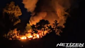 Kebakaran Hebat Landa Gudang Barang Bekas di Balikpapan Timur