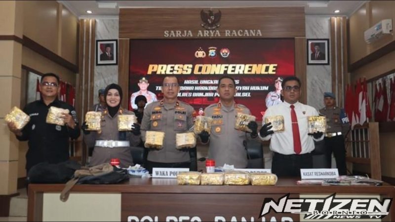 Polres Banjar Amankan 19 Kg Sabu di Gambut, Senilai Rp34,2 Miliar